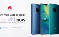 华为Mate 20系列获得EMUI 9.1更新 更多设备可供选择