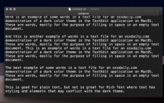 如何在Mac上启用TextEdit暗模式