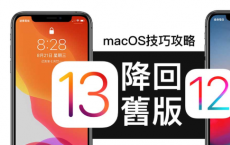 使用macOS 10.15 Catalina 替iOS 13降回iOS 12.4 旧版本降级教学