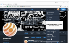 Twitter的夜间模式功能将社交消息网站的默认配色方案从浅色更改为深色