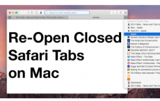 如何以简单的方法重新打开Safari for Mac中最近关闭的选项卡