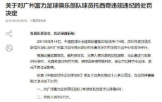 富力球员辱骂裁判是怎么回事 目前富力球员辱骂裁判是怎么处理的