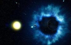 合并黑洞二进制可能潜伏在巨大的螺旋星系的郊区