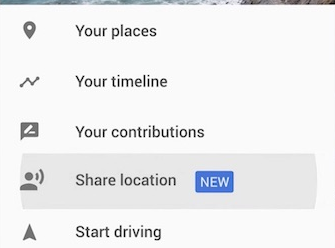 Google Maps现在提供实时位置共享