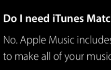 苹果公司承认苹果音乐现在包括iTunes Match的所有好处