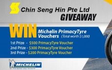 获赠价值高达1000的Michelin Primacy 4轮胎优惠券