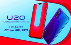 Vivo U20 8GB RAM变体即将以18990Rs于印度首次亮相