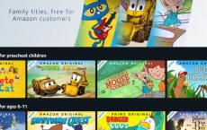 亚马逊Prime Video让所有用户免费观看超过40个儿童节目