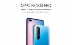 Oppo Reno 3 Pro现已在印度发售 售价29990卢比
