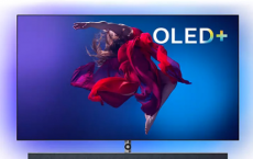 飞利浦OLED984 4K电视具有内置的黑白扬声器