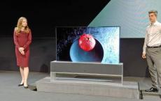 LG TV专利展示了一种可折叠的电视显示器 非常简洁