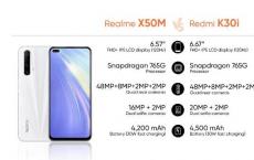 Redmi K30i与Realme X50M:规格价格和功能比较