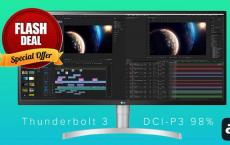 LG 34英寸UltraWide Thunderbolt 3显示器649美元