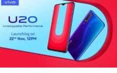 Vivo U20配备5000mAh电池和18W充电功能