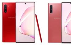 三星Galaxy Note 10现在在美国提供新的红色和粉色版本