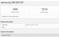 据称三星Galaxy M31带有Exynos 9611芯片组出现在Geekbench上