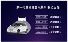 8重豪礼+2大服务 长城欧拉白猫补贴后7.58万起
