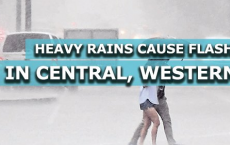 大雨在新加坡西部中部造成山洪暴发