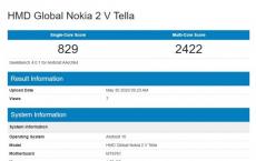 入门级诺基亚2V Tella出现在Geekbench中