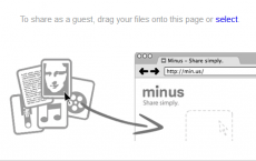 Minus为访客和网站的注册成员提供文件共享