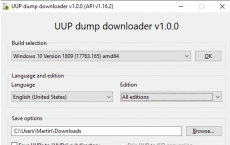 UUP转储下载器 下载Windows 10 ISO映像