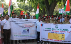 JMI加入Fit India Movement组织walkathon承诺促进体育和健康的生活