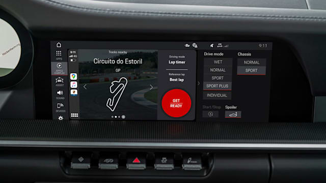 保时捷的追踪应用程序使用CarPlay显示驾驶数据