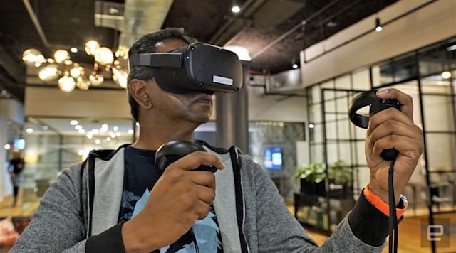 据报道 Oculus正在开发更轻、更快的Quest VR耳机