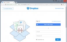 Dropbox 使用Google登录