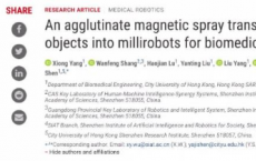 中国科学家发明磁性喷雾剂 喷一喷就可快速制造毫米级机器人