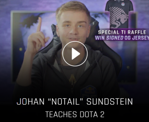 大爹教你打Dota Ti9冠军Notail开班售卖《Dota2》教学视频