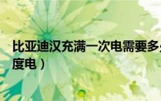 比亚迪汉充满一次电需要多少度电（比亚迪汉充满需要多少度电）