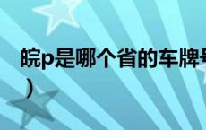 皖p是哪个省的车牌号（皖是哪个省的车牌号）