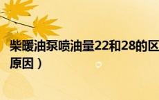 柴暖油泵喷油量22和28的区别（柴暖打开后油泵不响是什么原因）