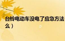 台铃电动车没电了应急方法（电动车没电了的应急方法是什么）