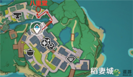 原神八重堂书店在在地图哪里？八重堂书店具体位置一览