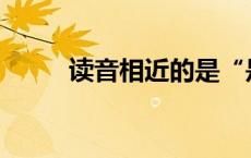 读音相近的是“是”还是“是”？