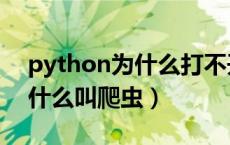 python为什么打不开桌面文件（python为什么叫爬虫）