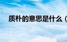 质朴的意思是什么（质朴的意思是什么）
