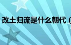 改土归流是什么朝代（改土归流是什么意思）