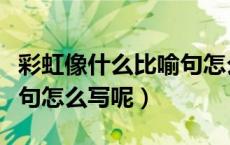 彩虹像什么比喻句怎么写呢（彩虹像什么比喻句怎么写呢）