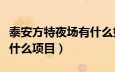 泰安方特夜场有什么好玩的（泰安方特夜场有什么项目）