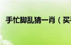 手忙脚乱猜一肖（买手忙脚乱是什么生肖）