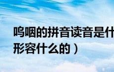 呜咽的拼音读音是什么（呜咽的拼音 呜咽是形容什么的）