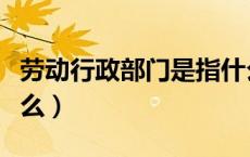 劳动行政部门是指什么（劳动行政部门是指什么）
