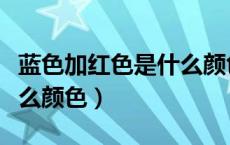 蓝色加红色是什么颜色英语（蓝色加红色是什么颜色）