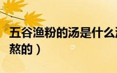 五谷渔粉的汤是什么汤（五谷渔粉的汤是什么熬的）