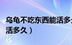 乌龟不吃东西能活多久夏天（乌龟不吃东西能活多久）
