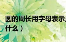 圆的周长用字母表示是（圆的周长用字母表示什么）