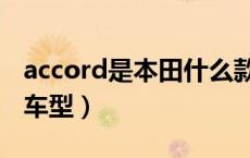 accord是本田什么款车（accord是本田什么车型）